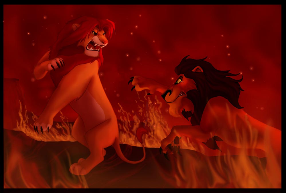 lion king simba vs scar. Lion+king+scar+died