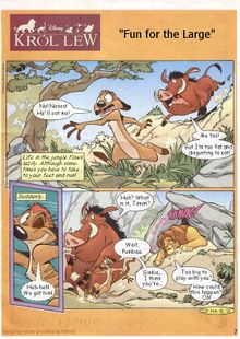The first page of Simba Size It!