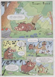 The unnamed Polish comic featuring Timon and Pumbaa.
