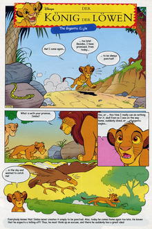 The first page of The Gigantic Eagle.