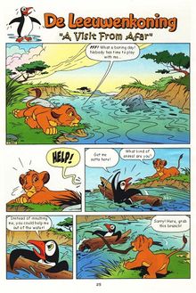 The first page of A Visit From Afar.
